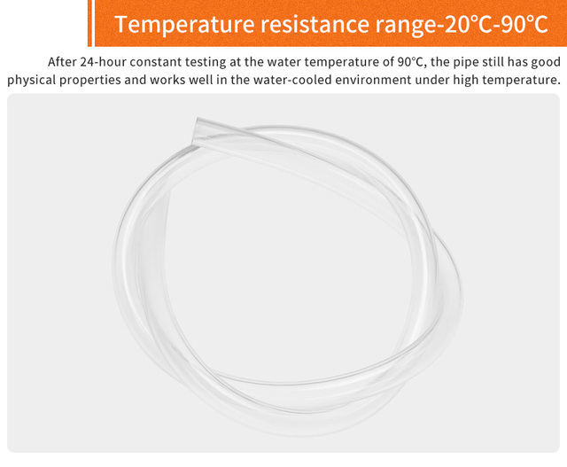 Chłodzenie wodą Barrow do układu chłodzenia PC - 1m miękkiego węża PU 10x13mm, 3/8 RGTP-B - Wianko - 3