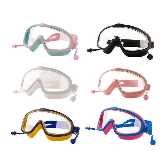 Profesjonalne okulary pływackie dziecięce z zatyczkami do uszu i przeciwmgielną soczewką - Wianko - 2