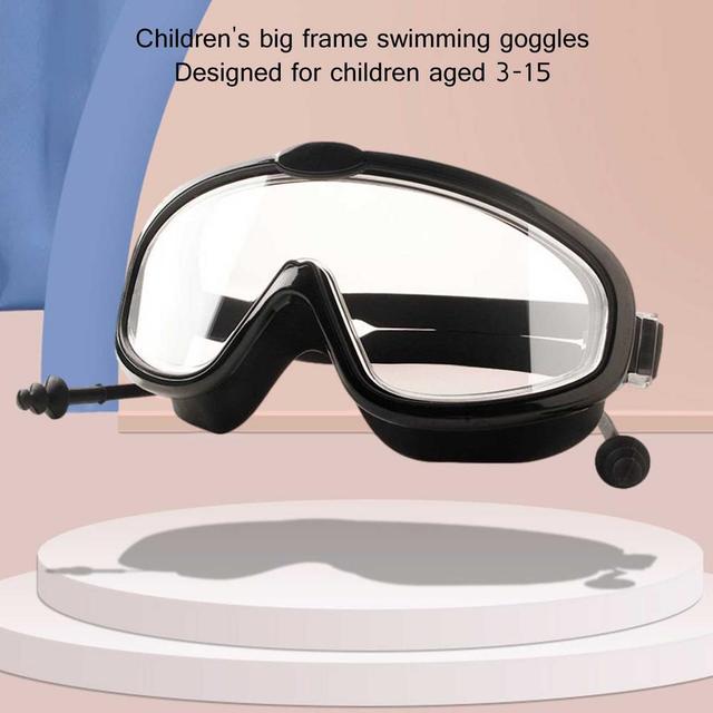 Profesjonalne okulary pływackie dziecięce z zatyczkami do uszu i przeciwmgielną soczewką - Wianko - 5