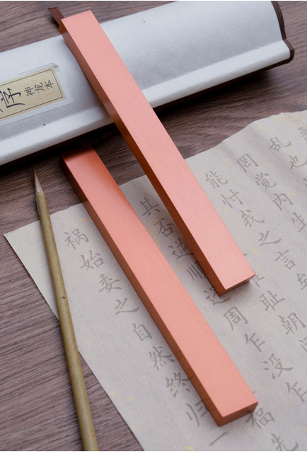 Kreatywny grawerowany przycisk do papieru Redcopper Paperweights z obrazem kaligrafii - idealny dla studentów na Xuan papierze - Wianko - 8