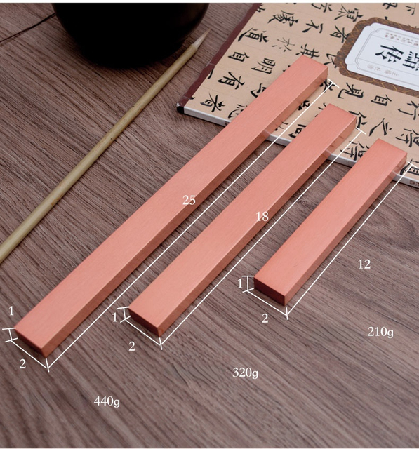 Kreatywny grawerowany przycisk do papieru Redcopper Paperweights z obrazem kaligrafii - idealny dla studentów na Xuan papierze - Wianko - 4