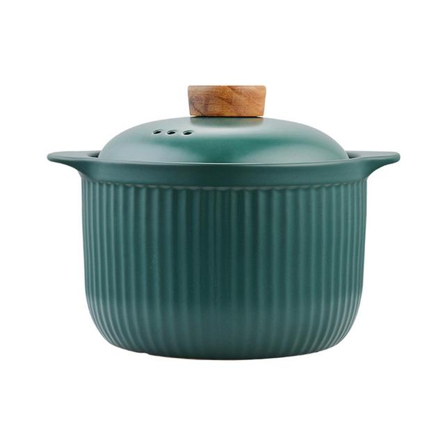 Garnek ceramiczny z pokrywką do zupy, o dużej pojemności i odporności na wysokie temperatury - Wianko - 2