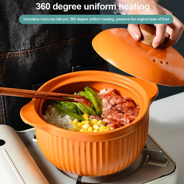 Garnek ceramiczny z pokrywką do zupy, o dużej pojemności i odporności na wysokie temperatury - Wianko - 10
