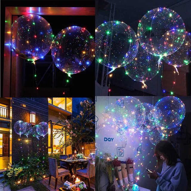 5 paczek balonów LED Light Up BoBo do dekoracji urodzin, wesel, przyjęć oraz świąt - Wianko - 9