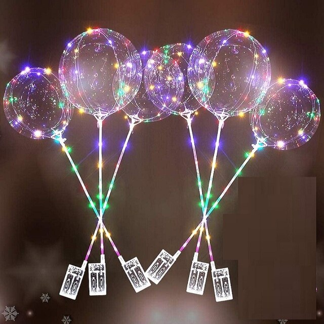 5 paczek balonów LED Light Up BoBo do dekoracji urodzin, wesel, przyjęć oraz świąt - Wianko - 10