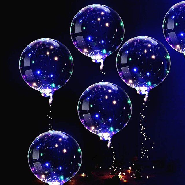 5 paczek balonów LED Light Up BoBo do dekoracji urodzin, wesel, przyjęć oraz świąt - Wianko - 7