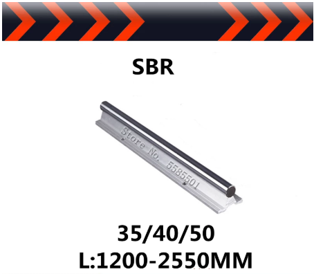 Prowadnice liniowe SBR40/SBR50 aluminiowy kątownik 1200mm-2550mm - Wianko - 8