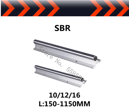 Prowadnice liniowe SBR40/SBR50 aluminiowy kątownik 1200mm-2550mm - Wianko - 2