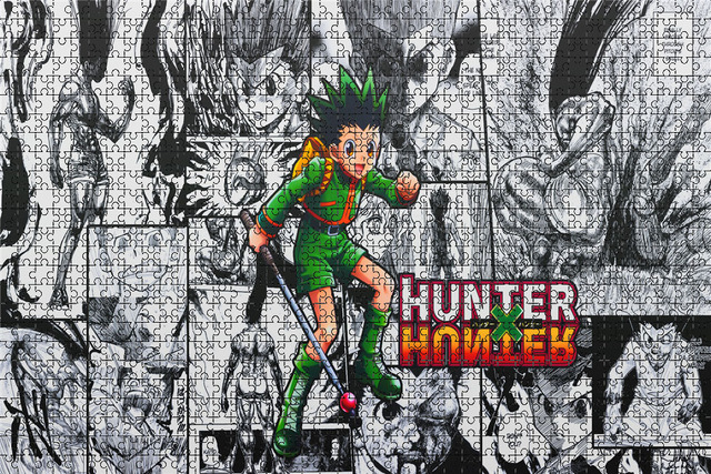 Drewniane puzzle zabawka edukacyjna Hunter × Hunter z motywem Killia Zoldycka - 500 sztuk - Wianko - 9