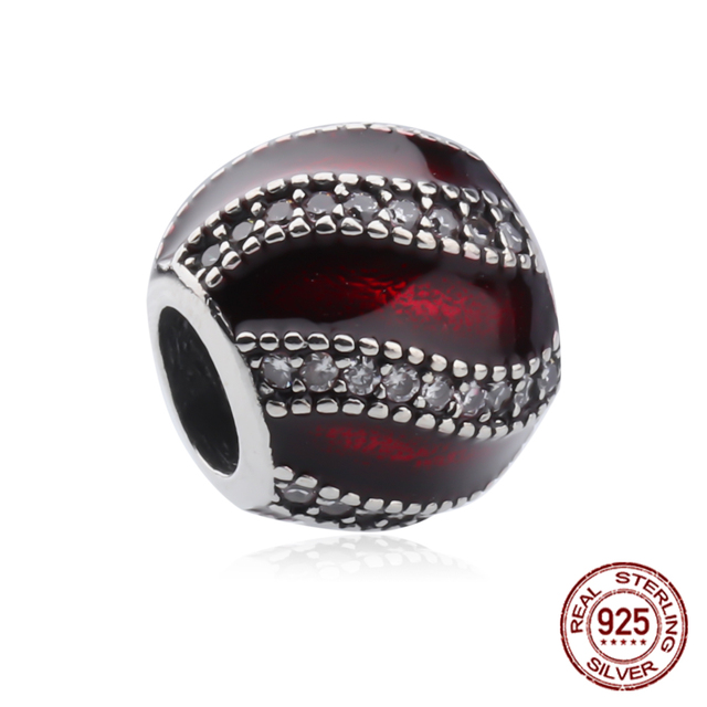 Koraliki z okrągłym emaliowanym charmem, wykonane z 925 Sterling Silver, duża dziura, idealne na biżuterię ręcznie robioną dla kobiet - Wianko - 8