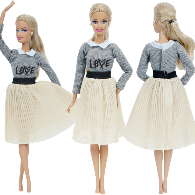 Ręcznie robione ubranka imprezowe dla lalki: mieszane akcesoria do sukienek, spódnica letnia, sexy spodnie, elegancka sukienka - zabawka dla lalek Barbie - Wianko - 6