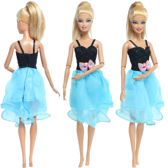 Ręcznie robione ubranka imprezowe dla lalki: mieszane akcesoria do sukienek, spódnica letnia, sexy spodnie, elegancka sukienka - zabawka dla lalek Barbie - Wianko - 14