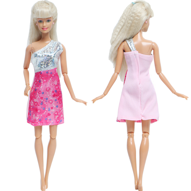 Ręcznie robione ubranka imprezowe dla lalki: mieszane akcesoria do sukienek, spódnica letnia, sexy spodnie, elegancka sukienka - zabawka dla lalek Barbie - Wianko - 2
