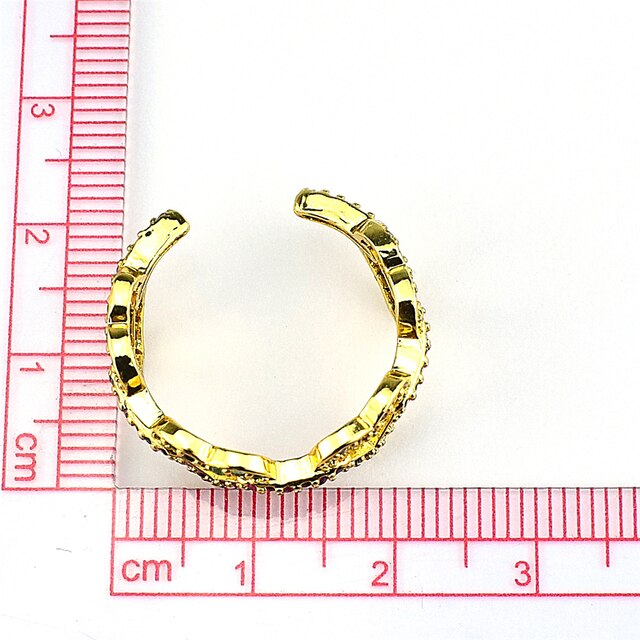 Unikalny damski pierścionek z cyrkonią w kolorze sześciennym i otwartym wzorem z sercem - Wianko - 3