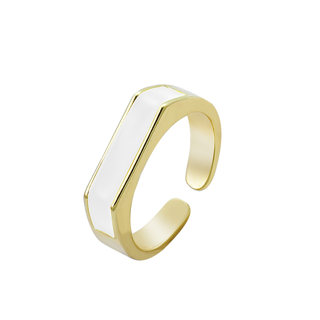 Pierścień dla kobiety 2021, cukierkowy kolor, geometryczny motyw, regulowany, wysokiej klasy moda, popularny prezent świąteczny - Wianko - 8