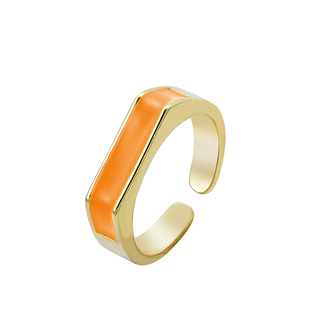 Pierścień dla kobiety 2021, cukierkowy kolor, geometryczny motyw, regulowany, wysokiej klasy moda, popularny prezent świąteczny - Wianko - 7