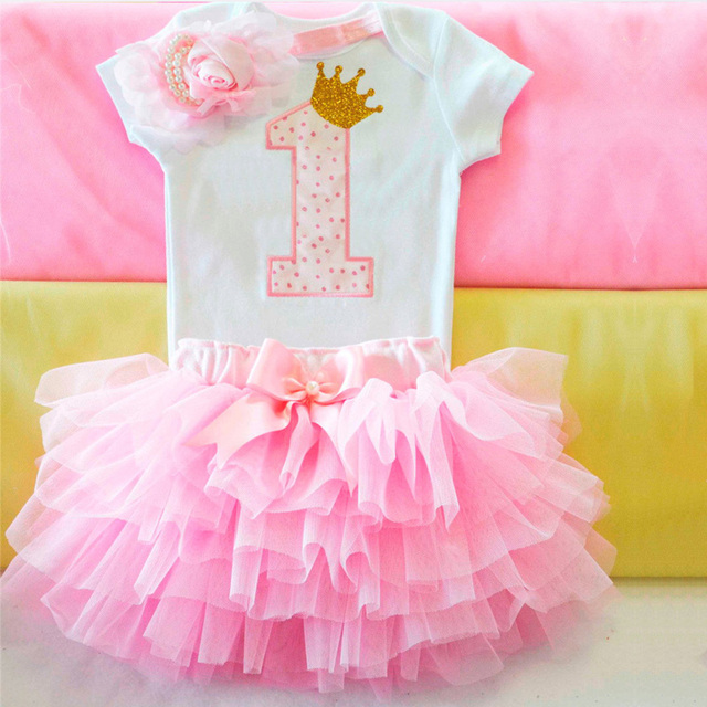 Letnia sukienka tiulowa dla niemowlęcia - 1. roczek - księżniczka-vestidos sukienki dziewczyny newborn chrzest ubranko - Wianko - 29