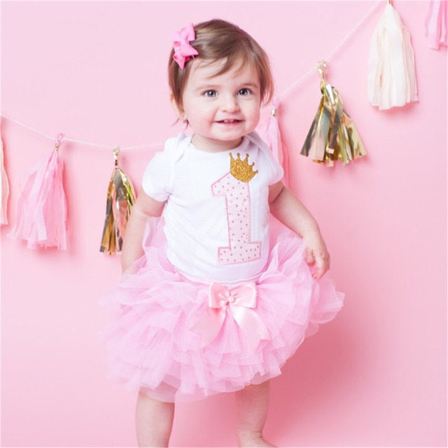 Letnia sukienka tiulowa dla niemowlęcia - 1. roczek - księżniczka-vestidos sukienki dziewczyny newborn chrzest ubranko - Wianko - 28