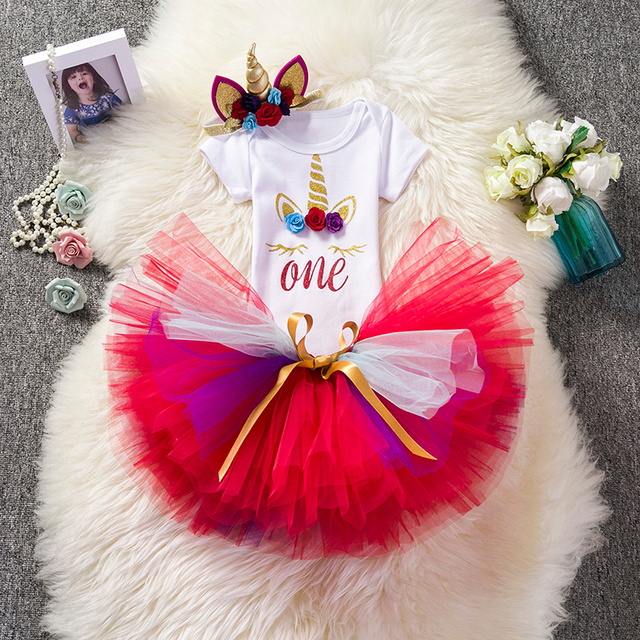 Letnia sukienka tiulowa dla niemowlęcia - 1. roczek - księżniczka-vestidos sukienki dziewczyny newborn chrzest ubranko - Wianko - 15