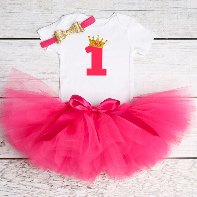 Letnia sukienka tiulowa dla niemowlęcia - 1. roczek - księżniczka-vestidos sukienki dziewczyny newborn chrzest ubranko - Wianko - 30