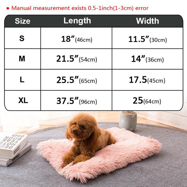 Miękka, ciepła mata zimowa dla psa i kota - łóżko długie pluszowe materace dla średnich i dużych zwierząt - artykuł dla zwierząt - Wianko - 1