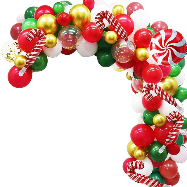 Dekoracja Bożonarodzeniowa - Girlanda Z Balonów na Boże Narodzenie 2021/2022 - Wianko - 9