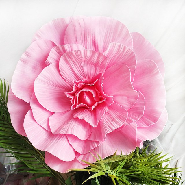 80 cm gigantyczna sztuczna róża z kwiatkiem macierzystym - kwiaty piankowe do dekoracji ślubnej, hotelowej, centrów handlowych - Wianko - 17