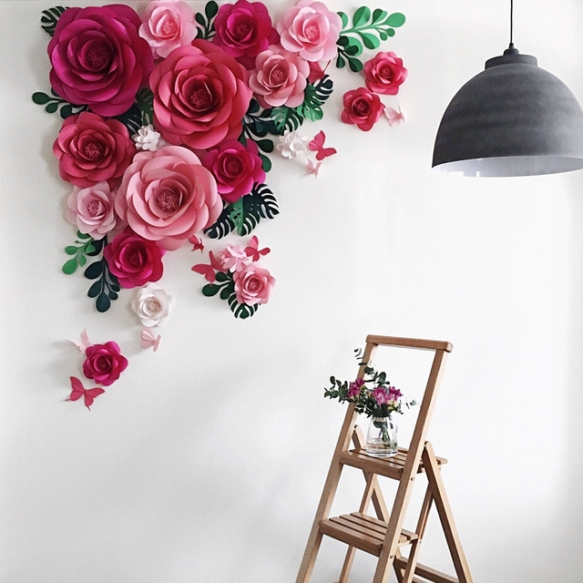 80 cm gigantyczna sztuczna róża z kwiatkiem macierzystym - kwiaty piankowe do dekoracji ślubnej, hotelowej, centrów handlowych - Wianko - 34