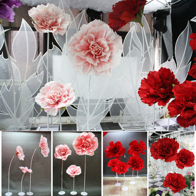 80 cm gigantyczna sztuczna róża z kwiatkiem macierzystym - kwiaty piankowe do dekoracji ślubnej, hotelowej, centrów handlowych - Wianko - 23