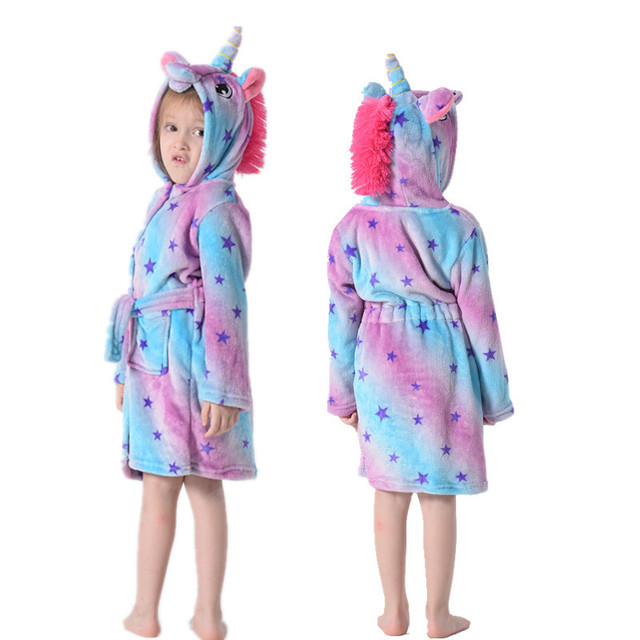 Kigurumi Jednorożec Dziecięcy - Rainbow, Szlafrok Zwierzęcy, Piżama Dziecięca - Wianko - 8