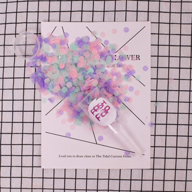 Push konfetti Poppers - 10 sztuk, okrągłe kwiatowe konfetti, imprezowa dekoracja na ślub, urodziny i DIY - Wianko - 3