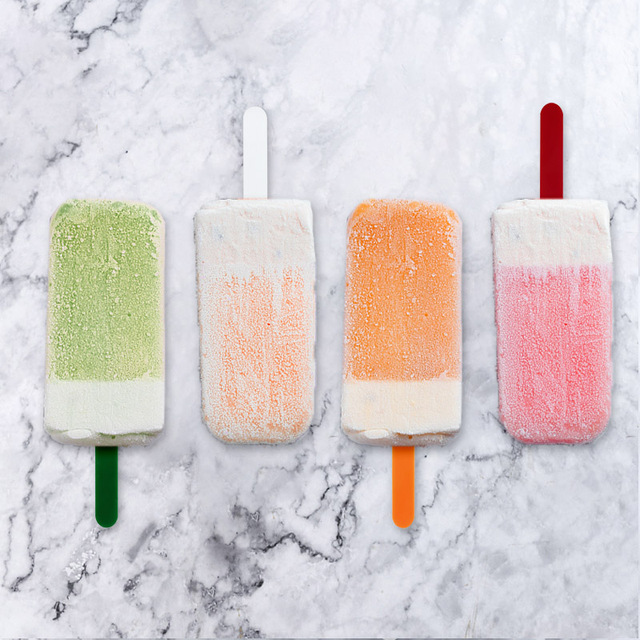 10 sztuk kolorowych akrylowych patyczków do lodów - dodatki do kuchni do wykonania lodów DIY, rękodzieło - Wianko - 18