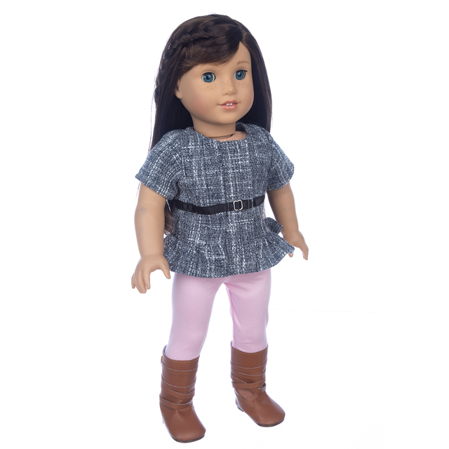 Jesienny strój 2021 dla lalki 18-calowej - amerykańska dziewczyna, Boże Narodzenie - Wianko - 9
