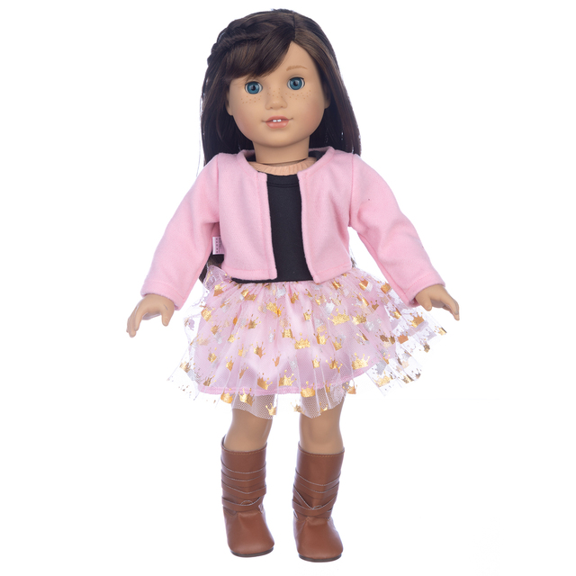Jesienny strój 2021 dla lalki 18-calowej - amerykańska dziewczyna, Boże Narodzenie - Wianko - 1
