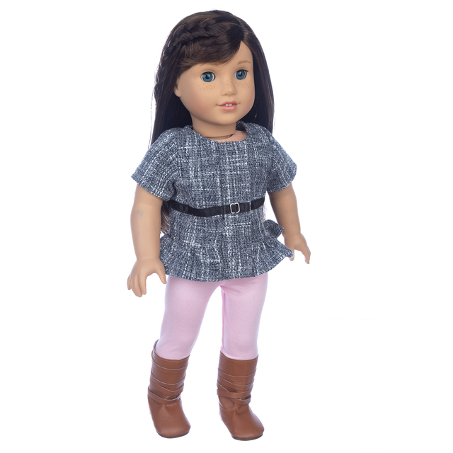 Jesienny strój 2021 dla lalki 18-calowej - amerykańska dziewczyna, Boże Narodzenie - Wianko - 7