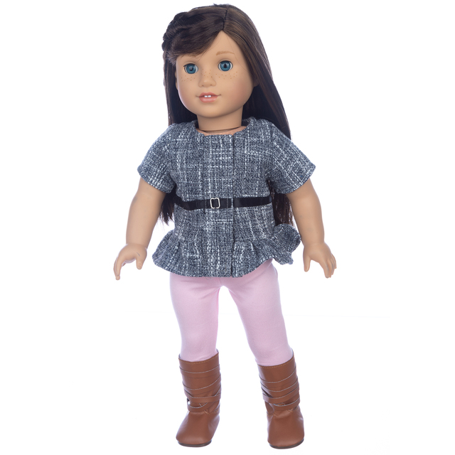 Jesienny strój 2021 dla lalki 18-calowej - amerykańska dziewczyna, Boże Narodzenie - Wianko - 8