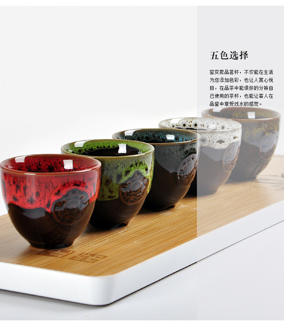 Kubek ceramiczny do herbaty Kung Fu z motywem karpi - Wianko - 8