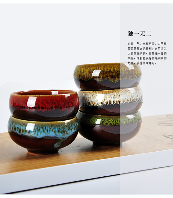 Kubek ceramiczny do herbaty Kung Fu z motywem karpi - Wianko - 2