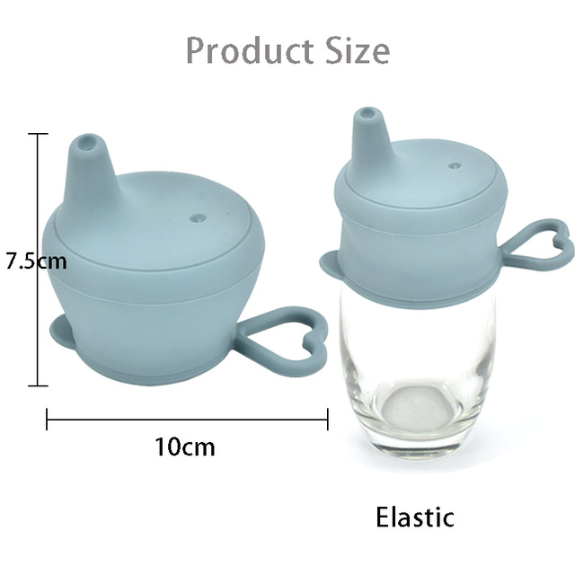 Filiżanka dziecięca silikonowa pokrywa spożywcza BPA-free, ekologiczna, miękka, odporna na zalanie, idealna dla dzieci - Wianko - 1