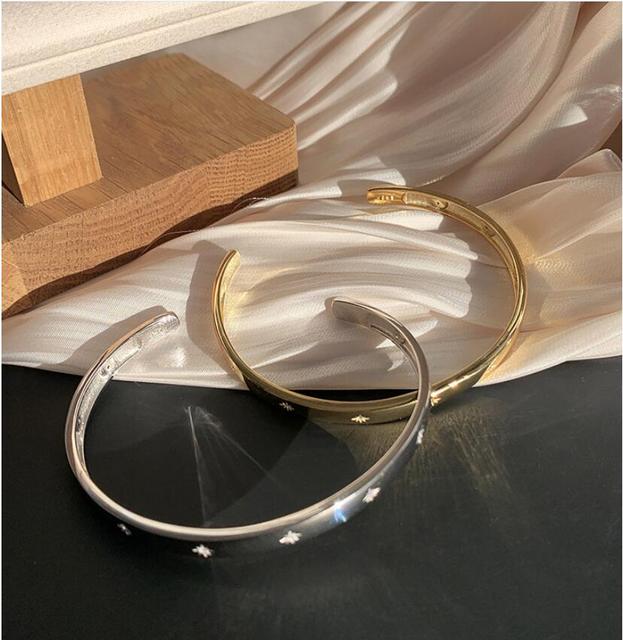Srebrna bransoletka z giwazdką - Wedding Party 2021: 925 srebro, biżuteria dla kobiet SL156 - Wianko - 7
