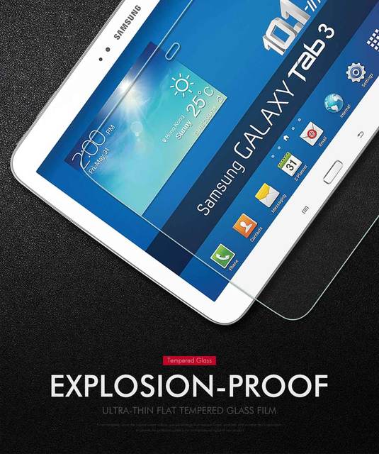 Szkło hartowane 2.5D 9H do tabletu Samsung Galaxy P5200 P5210 folia ochronna ekranu 10.1 cala SM-P5200 Tab 3 - Wianko - 1