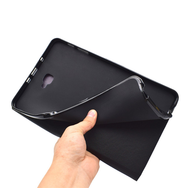Etui na tablet Samsung Tab A 6 10.1 2016 SM-T580 w skórzanej obudowie z funkcją stojaka, kompatybilne z Samsung Galaxy Tab A A6 10.1, model T585 T580 - Wianko - 40