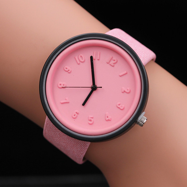 Zegarek damski Montre Femme z prostym cyfrowym wyświetlaczem i paskiem z płótna - Wianko - 3