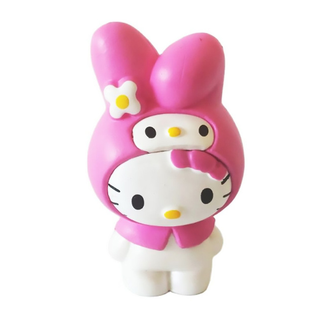 Zestaw 6 figura z postaciami z Kawali Kitty Cos, Baby Cinnamoroll, moja melodia, Kuromi, Kerokero Keroppi, Bad badtz-maru dla dzieci - Wianko - 10