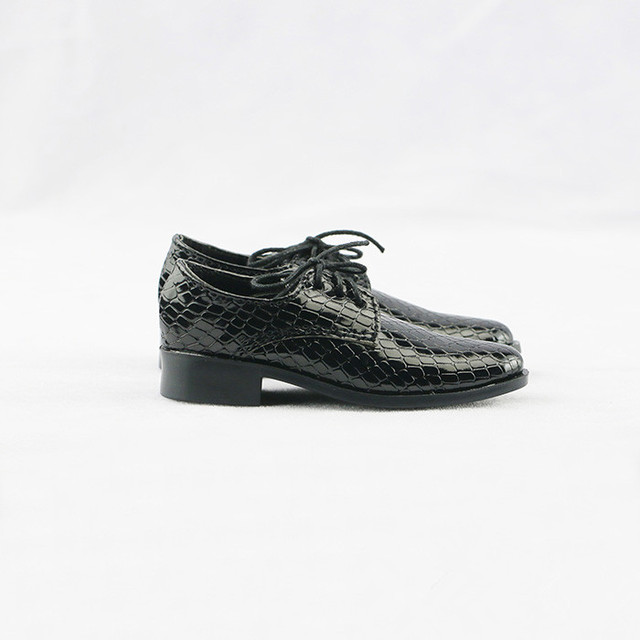 Buty dla lalki BJD 1/3 wujek Ghost2 SSDF, rozmiar modne, lustrzane wzory wężowe, czarne, casual - Wianko - 4
