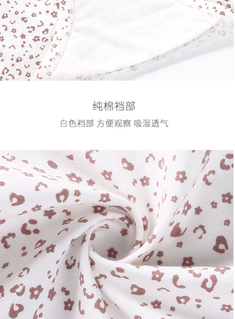 Majtki ciążowe z niską talią i miękkim brzuchem 3A 50S V stylowej bawełny w japońskim wzorze - Wianko - 19