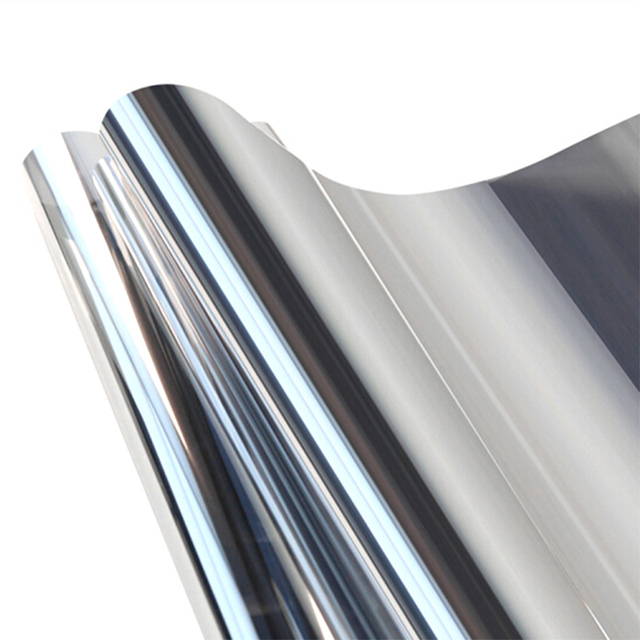 Klej szyba okienna naklejka foliowa prywatność srebrna anty-UV ciepło słońca - Wianko - 4