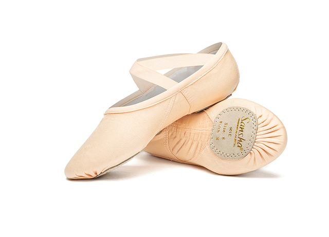 Buciki do tańca baletowego Sansha dla dorosłych dzieci EU33-42 zamszowe z elastyczną rozciągliwą podeszwą dzielonej stopy - Wianko - 11