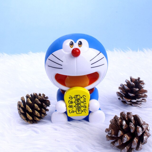 Figurka akcji Kawaii Doraemon z PVC i pamięcią chleb, niebieski kot Doraemon Anime - prezent dla dzieci, lalka ciastowa - Wianko - 4