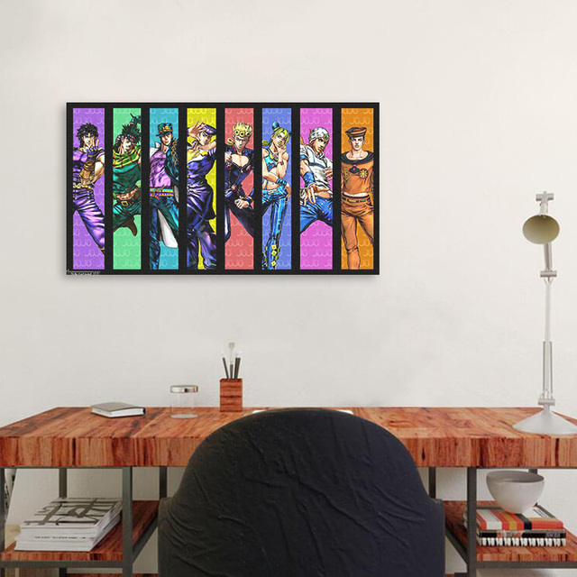 JoJo's Bizarre Adventure - Malarstwo na płótnie z motywem anime - Współczesne dzieło sztuki - Modułowy obraz na ścianę do sypialni - Wianko - 6